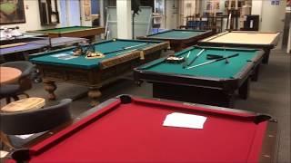 tables de billard usagées Palason Montreal Used pool tables showroom