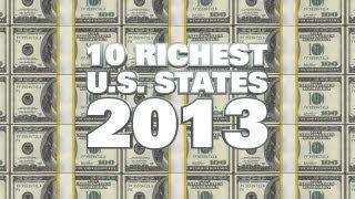 Top 10 Richest US States in 2013