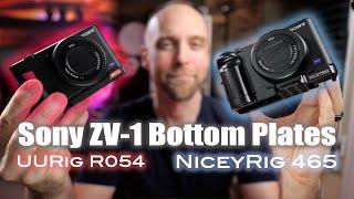 Sony ZV-1 Bottom Plates - UURig R054 vs NiceyRig 465