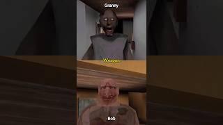 Granny vs Bob who is powerful #granny #thetwins #horror #bob #grannygame #gaming #shorts #viral #yt