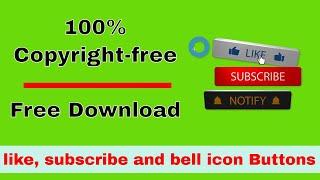 like subscribe and bell icon video green screen download copyright free | free download.