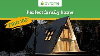 Avrame TRIO 100 | Perfect A-frame house for a smaller family