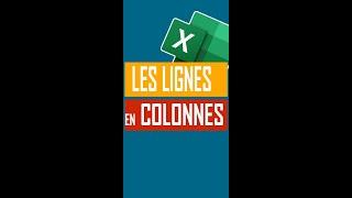 MS Excel | Transformer les colonnes en lignes | Raccourcis