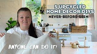 5 NEVER-BEFORE-SEEN Upcycled Home Decor DIYS | Elysia English