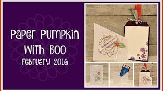 Paper Pumpkin with Boo - February 2016