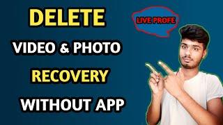 How To Delete Videos And Photo Recovery ll Recover Photo Without App l Delete Photo Wapas Kaise Laye