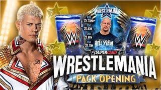 The Most STUPENDOUS WrestleMania Pack Opening in WWE SuperCard HISTORY!