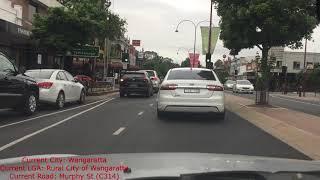 Driving from Albury to Wangaratta | Timelapse