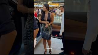 SEXY LATINA LADY IN MERCEDES BENZ TRANSFORMER #monaco #supercars #shorts #viral #trending #video#fyp