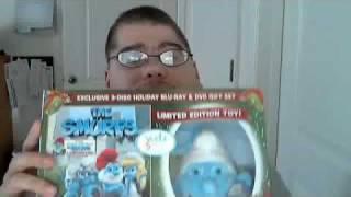 The Smurfs 3 disc Holiday Blu-Ray/DVD Gift Set Wal-Mart Exclusive unboxing