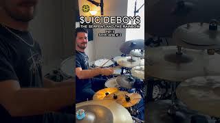 (P5) THE SERPENT AND THE RAINBOW $UICIDEBOY$ DRUM COVER #shorts #suicideboys #g59