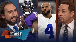 Ravens ‘run over’ Cowboys, Brou grades Dallas, Confident in Baltimore? | NFL | FIRST THINGS FIRST