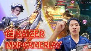 Kaizer MVP Rank Gameplay! Finally got to Jungle! HOK Honor of Kings Global