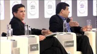 Ronnie Screwvala, UTV Group talks with Hassan Fattah, The National, Abu Dhabi Media Summit 2011