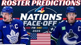 2025 Team USA Projected Roster 4 Nations Face-Off