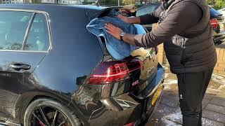 Step by step mobile detailing process of Golf Gti