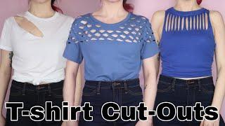 Easy Cut Out Shirts | DIY T-Shirt Cutting Tutorials, No Sewing