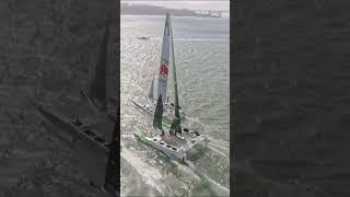 Woah  Wing Failure caught on camera  #SailGP #sailing #racing