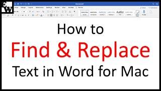 How to Find and Replace Text in Word for Mac