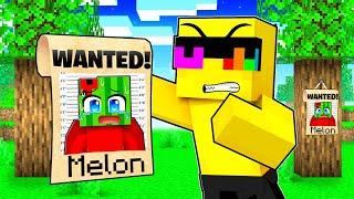 Melon is A WANTED CRIMINAL in Minecraft!