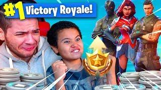 1 KILL = 1 BATTLE PASS SKIN FOR MY 9 YEAR OLD BROTHER! 9 YEAR OLD PLAYS SOLO FORTNITE BATTLE ROYALE!