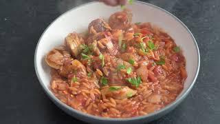 Recipes From The Pantry - Sausage and Orzo