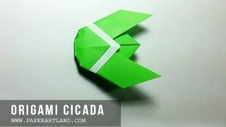 How to Make an Origami Cicada ( Traditional )