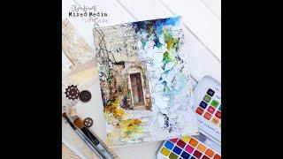 Mixed media door by Olya Kravets