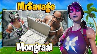 أذكى لاعب ( MrSavage ) مع أسرع لاعب  ( Mongraal ) ريأكشن وتحليل 