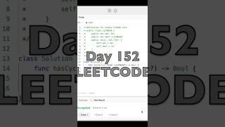 Day 152: LeetCode Problem 141. - Swift #daily #challenge #swiftui #coding #FAANG