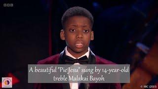 A beautiful "Pie Jesu" sung by 14-year-old treble Malakai Bayoh