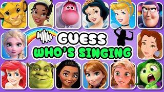 Guess 52 Disney Songs ️ Guess Who's Singing | Inside Out 2, Encanto, Moana, Elsa, Rapunzel, Ariel