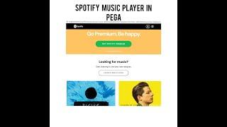 PEGA Portal Customization | Spotify Clone in PEGA  | PEGA DX API | React in PEGA