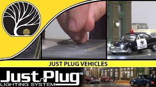 Just Plug Vehicles - N, HO and O Scales | Just Plug® Lighting System | Woodland Scenics