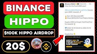 $100,000 Binance Web3 Airdrop Sudeng Community on SUI to Earn a Chance for $100,000 $Hippo Reward 