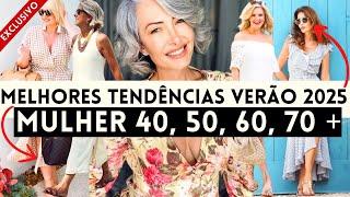 RELVELADAS AS TENDÊNCIAS DO VERÃO 2025 PARA MULHERES MADURAS 40, 50, 60, 70+