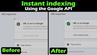 Google API indexing | instant indexing for blogger - TECUQ