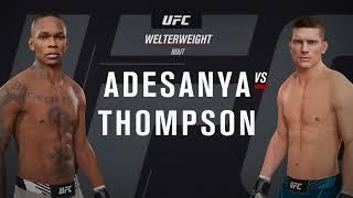 ISRAEL ADESANYA VS STEPHEN WONDERBOY THOMPSON| UFC | FREE FIGHT | T.S.V.TheHive | EA Sports UFC 4