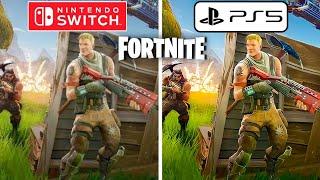 Fortnite PS5 vs Nintendo Switch Graphics Comparison