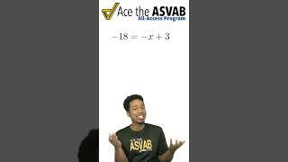 ASVAB Mental Math in a Flash! (Solving Equations — No Calculator) #shorts