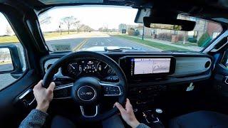 2024 Jeep Wrangler Sahara 4Xe | POV Walkaround, Test Drive and Test Course ASMR