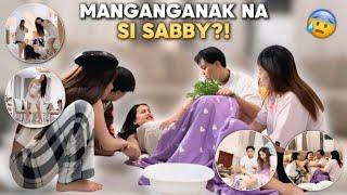 NANGANAK SI SABBY SA BAHAY! (prank nga ba?!)