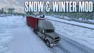 ATS | How to Install Snow & Winter Mod | American Truck Simulator  - Frosty Winter 2024/25 v1.53