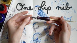 A game changer for artists? Reviewing one dip nib from Tom's studio + mixing ink colors