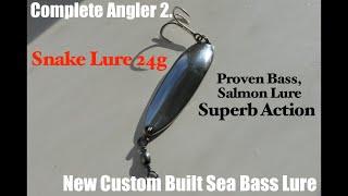 New Custom Built Sea Bass Lure from Complete Angler 2. The Snake Lure 24g