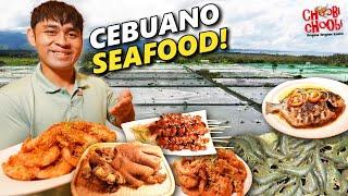 Ultimate Filipino Cebu Seafood! Largest SHRIMP Farm in Cebu Crispy Pata, Hipon, Linarang & BBQ