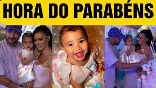 BRUNA BIANCARDI E NEYMAR COMEMORAM ANIVERSÁRIO DA MAVIE- Hora do Parabéns