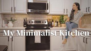 MINIMALIST KITCHEN TOUR |. realistic essential In my kitchen