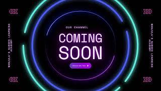 Purple Black Neon Coming Soon Video