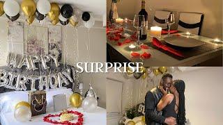 SURPRISING MY HUSBAND FOR HIS BIRTHDAY | ROMANTIC DINNER